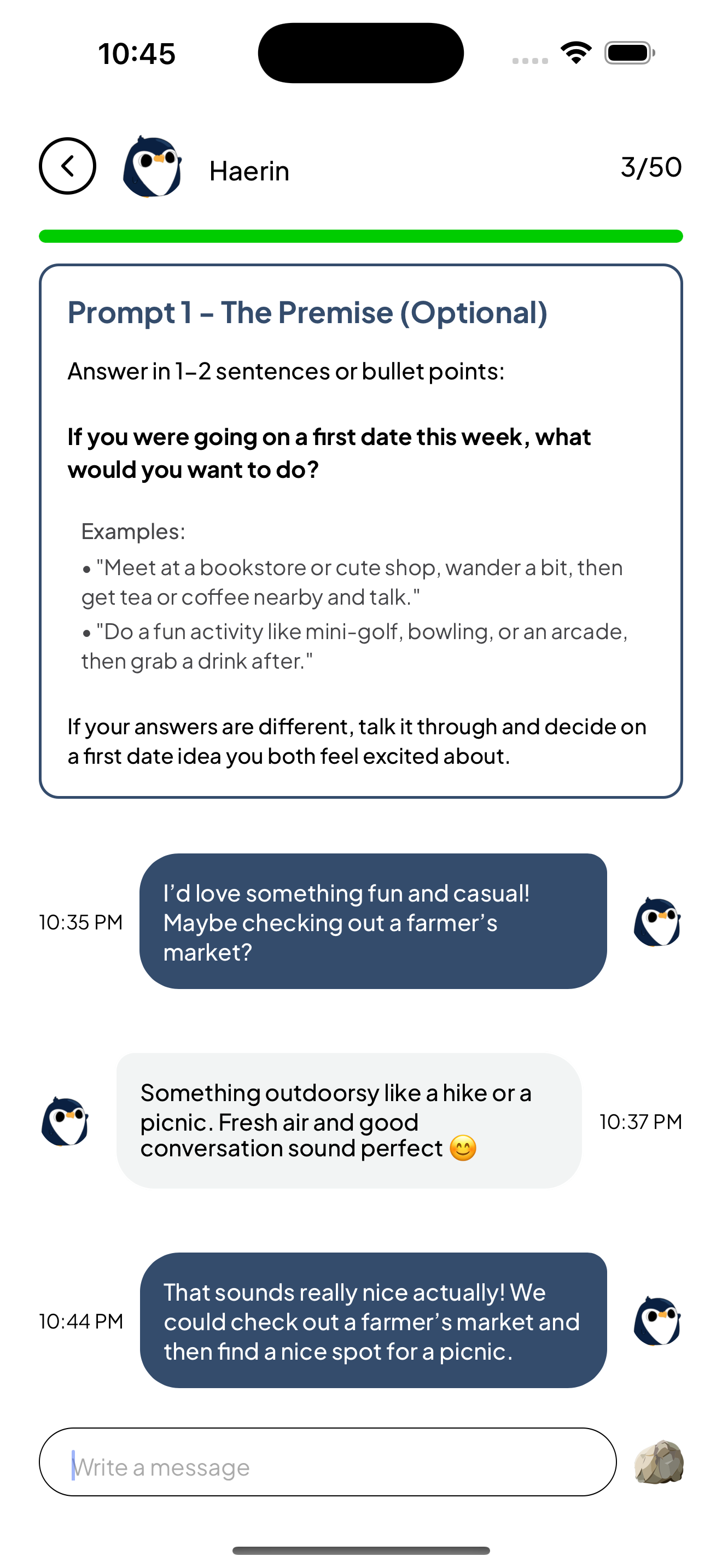 Penguin app screenshot 1
